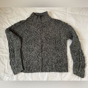 Casual Corner Charcoal Grey Knit Sweater